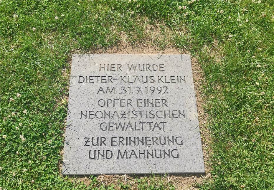 Am 28. Juni wurde die Gedenkstele für Dieter-Klaus Klein eingeweiht.